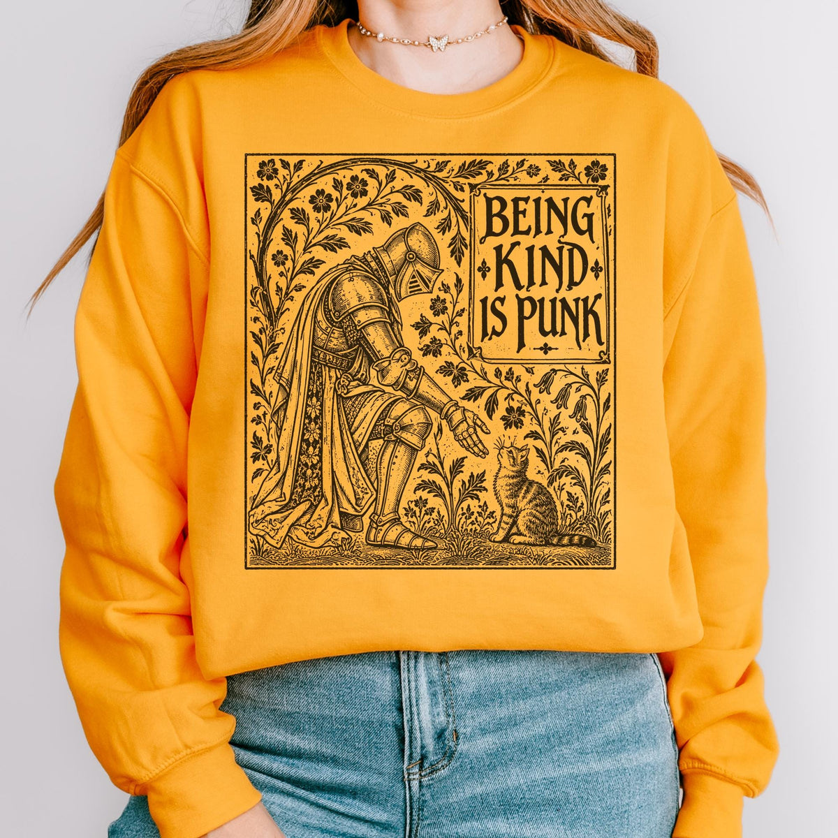 Additional photo of Being Kind Is Punk sweatshirt