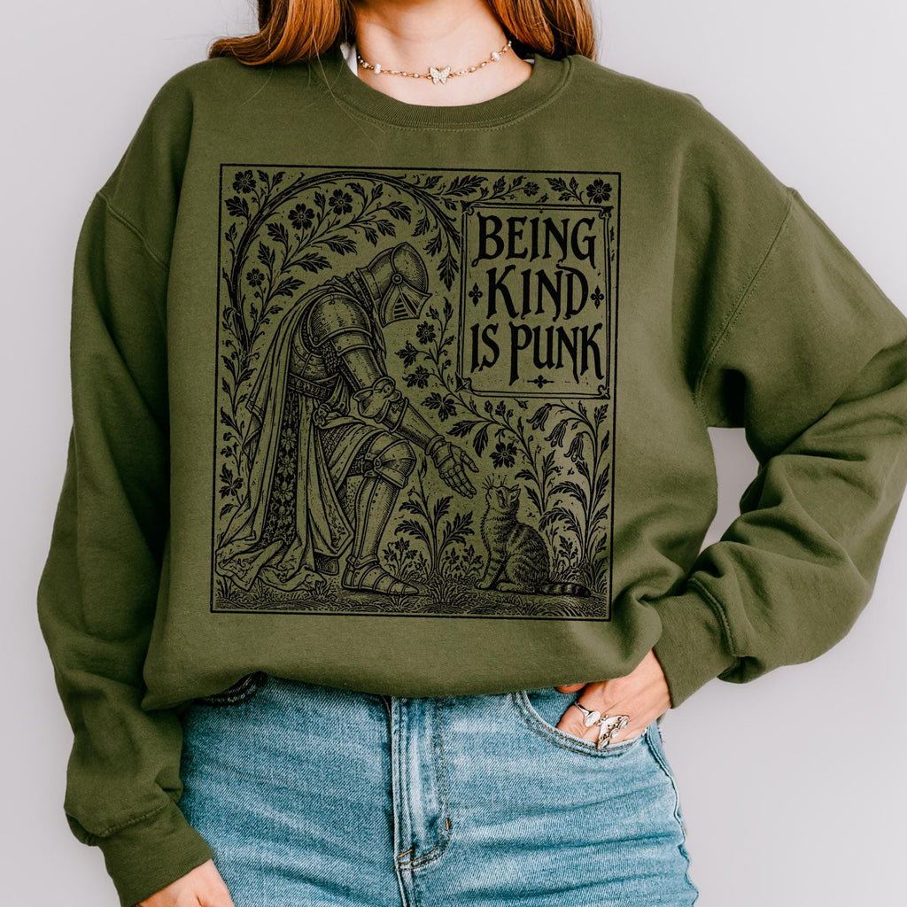 Additional photo of Being Kind Is Punk sweatshirt