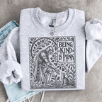 Additional photo of Being Kind Is Punk sweatshirt