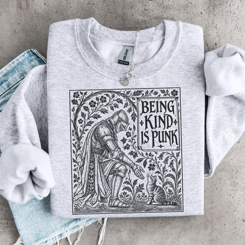 Additional photo of Being Kind Is Punk sweatshirt