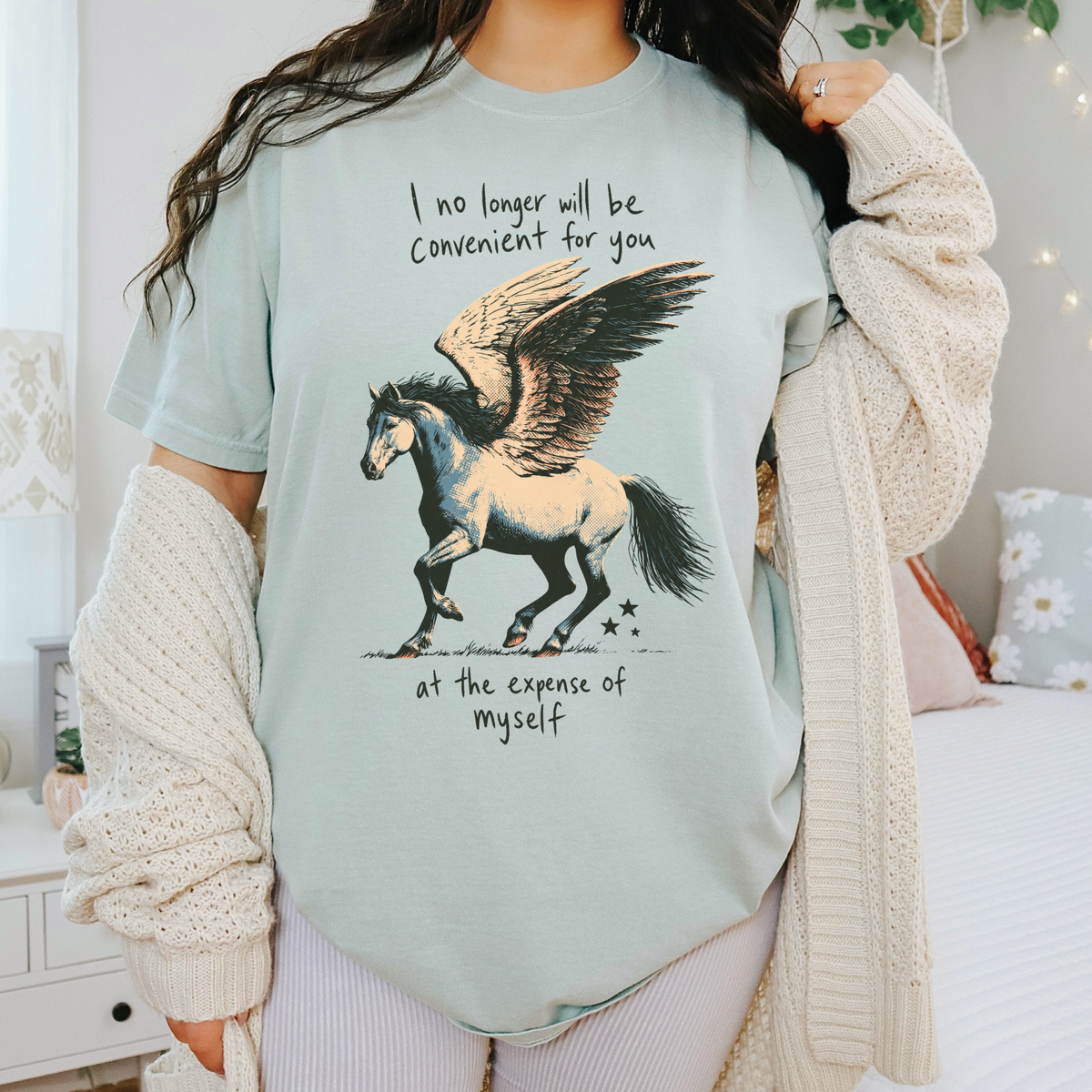 I No Longer Will Be Convenient for You Shirt, Boundaries & Self Respect Pegasus Tee