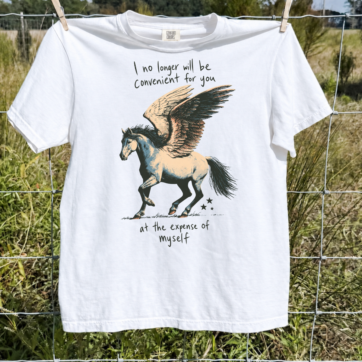 I No Longer Will Be Convenient for You Shirt, Boundaries & Self Respect Pegasus Tee