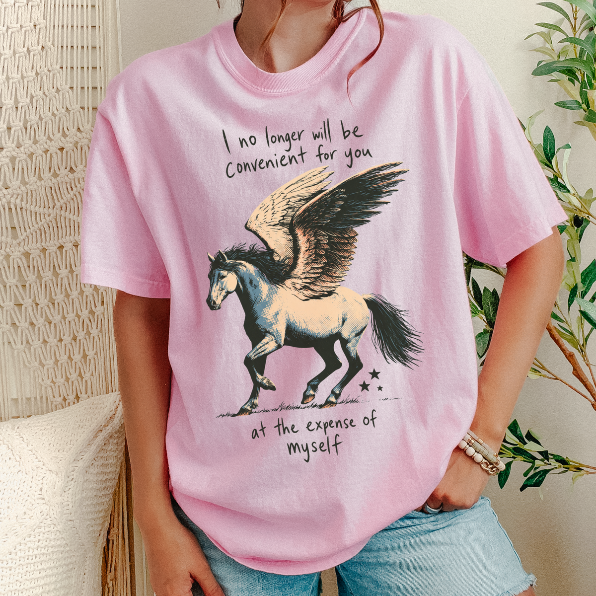 I No Longer Will Be Convenient for You Shirt, Boundaries & Self Respect Pegasus Tee