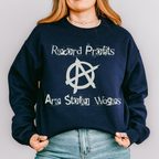 Record Profits Are Stolen Wages Sweatshirt, Labor Rights Punk Crewneck