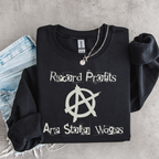 Record Profits Are Stolen Wages Sweatshirt, Labor Rights Punk Crewneck