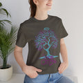 Good Omens Tree of Knowledge Doodle Aziraphale graphic shirt featuring Comic Con Fandom Jersey Short Sleeve Tee