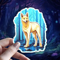 Carolina Dog Sticker – Wild Dog Vinyl Decal for Water Bottles, Laptops, and Journals