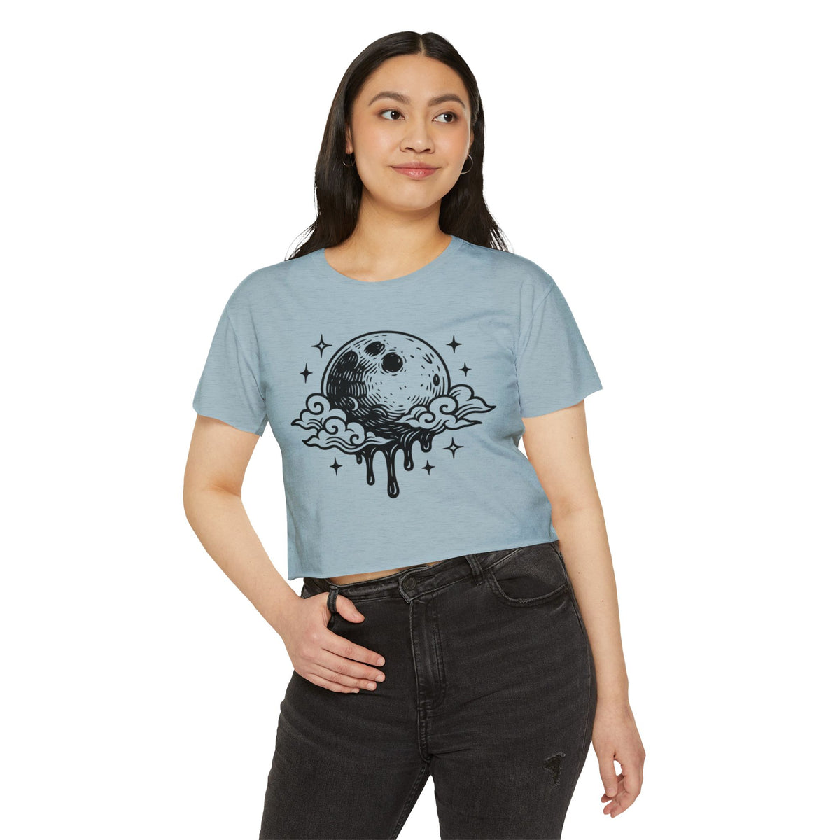 Additional photo of Moon Drip Crop Top T-shirt