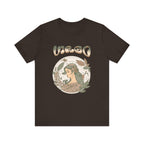 Virgo Zodiac T‑ graphic shirt featuring Vintage Botanical Astrology Tee