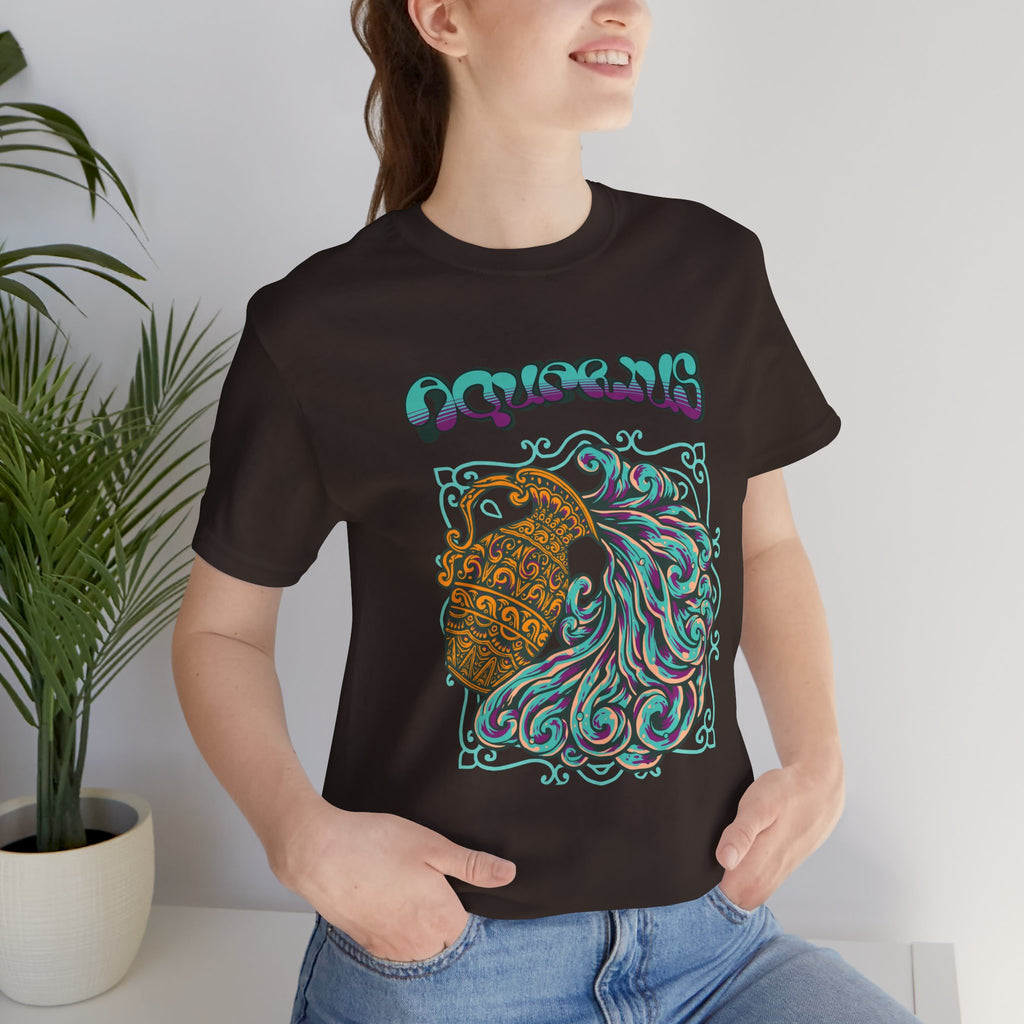 Aquarius Water Bearer Graphic Tee — Zodiac Astrology T-Shirt