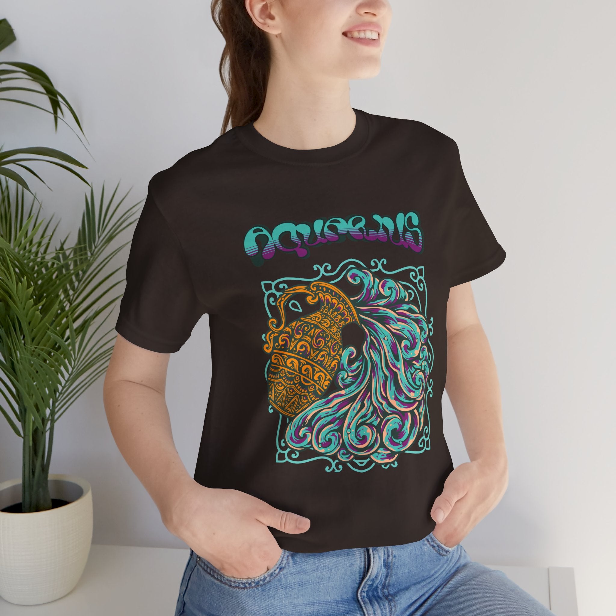 Aquarius Water Bearer Graphic Tee — Zodiac Astrology T-Shirt