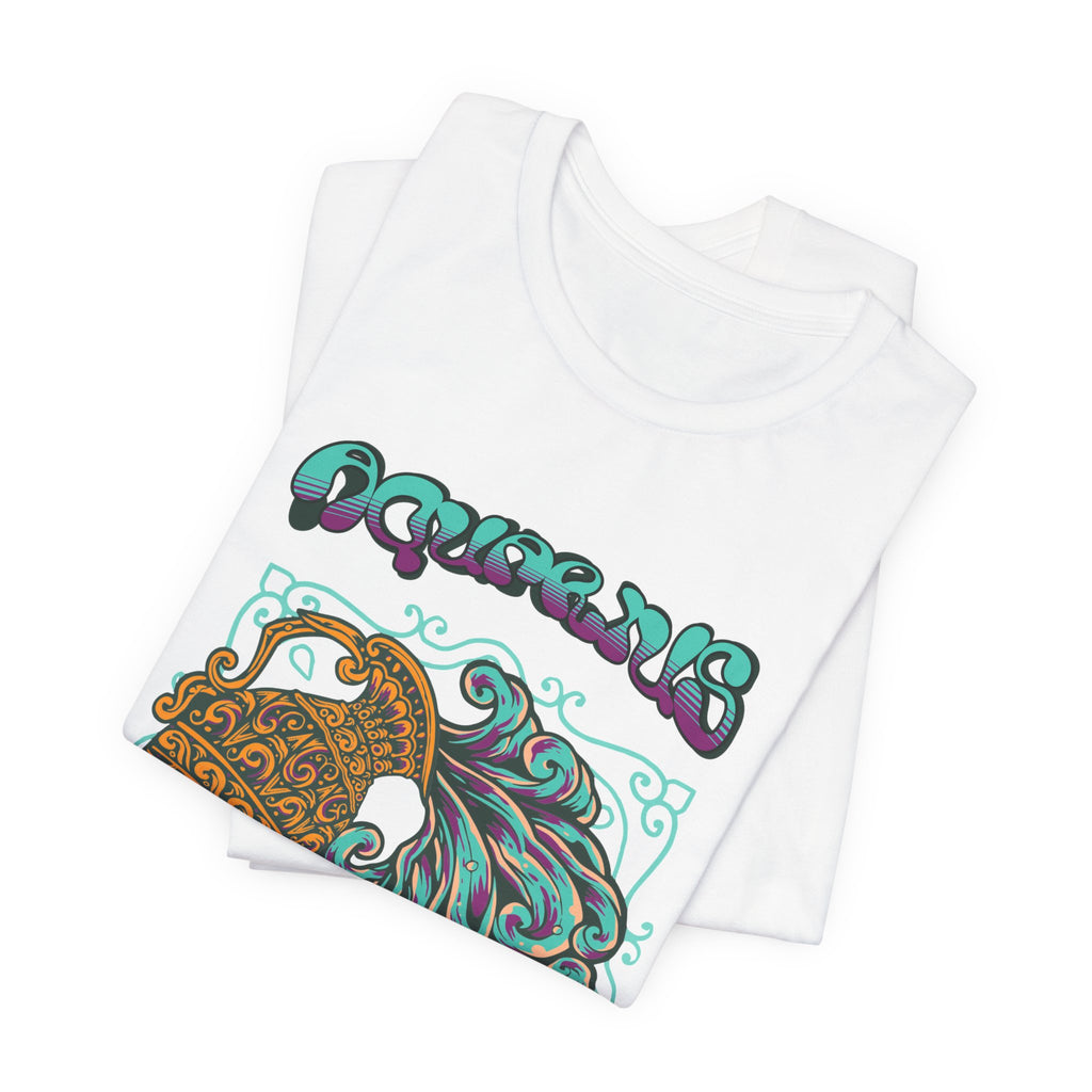 Aquarius Water Bearer Graphic Tee — Zodiac Astrology T-Shirt