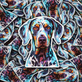 Catahoula Leopard Dog Sticker: Vivid Breed Design, Water Resistant
