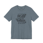 "Actually Yeah Maybe Today Satan" graphic shirt featuring Gothic Dark Humor Graphic Tee