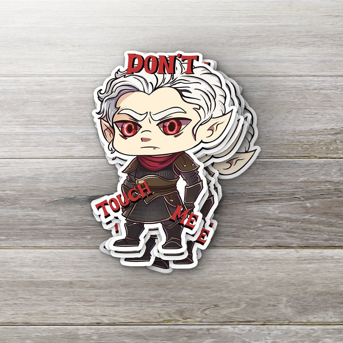 BG3 Astarion Vinyl Sticker: Don't Touch Me
