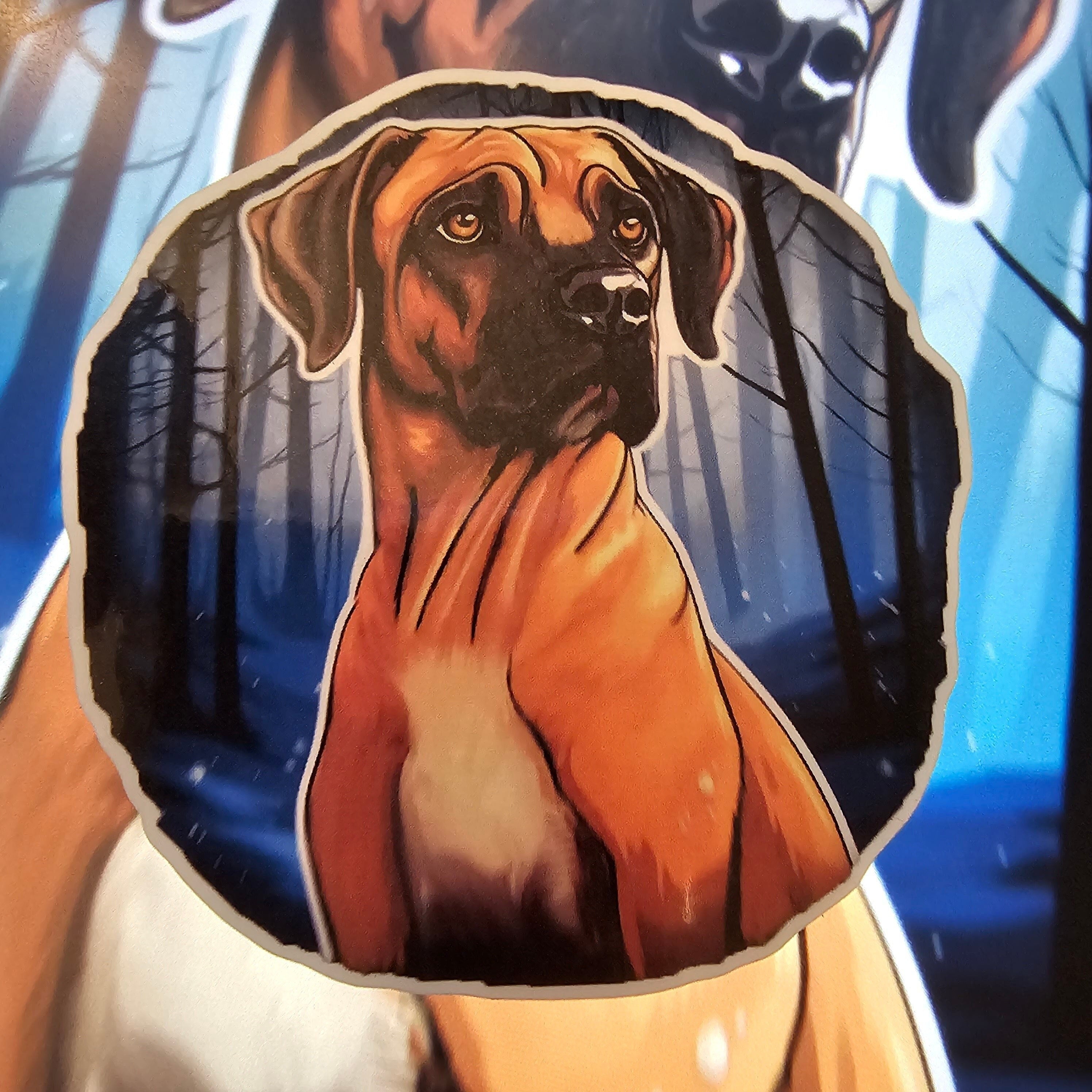Rhodesian Ridgeback Vinyl Sticker: Dog Lover Gift