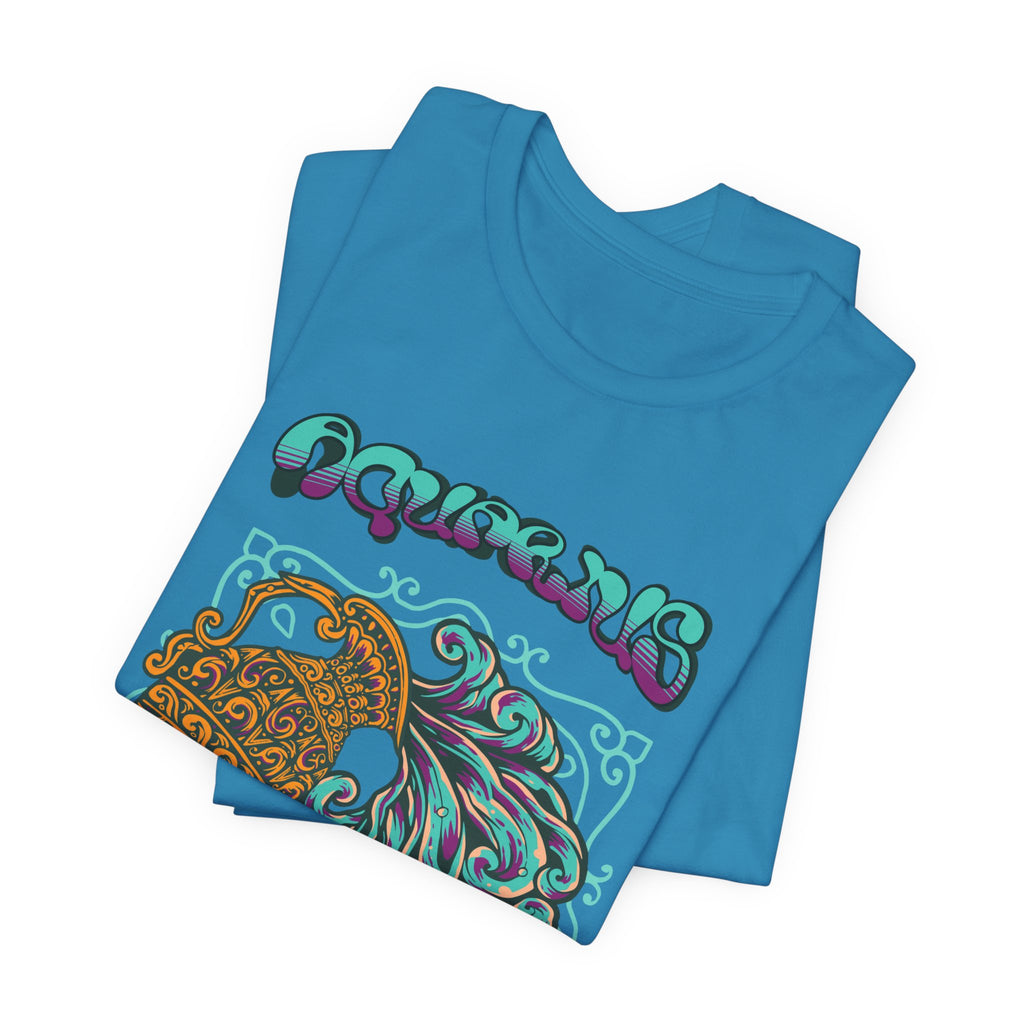 Aquarius Water Bearer Graphic Tee — Zodiac Astrology T-Shirt