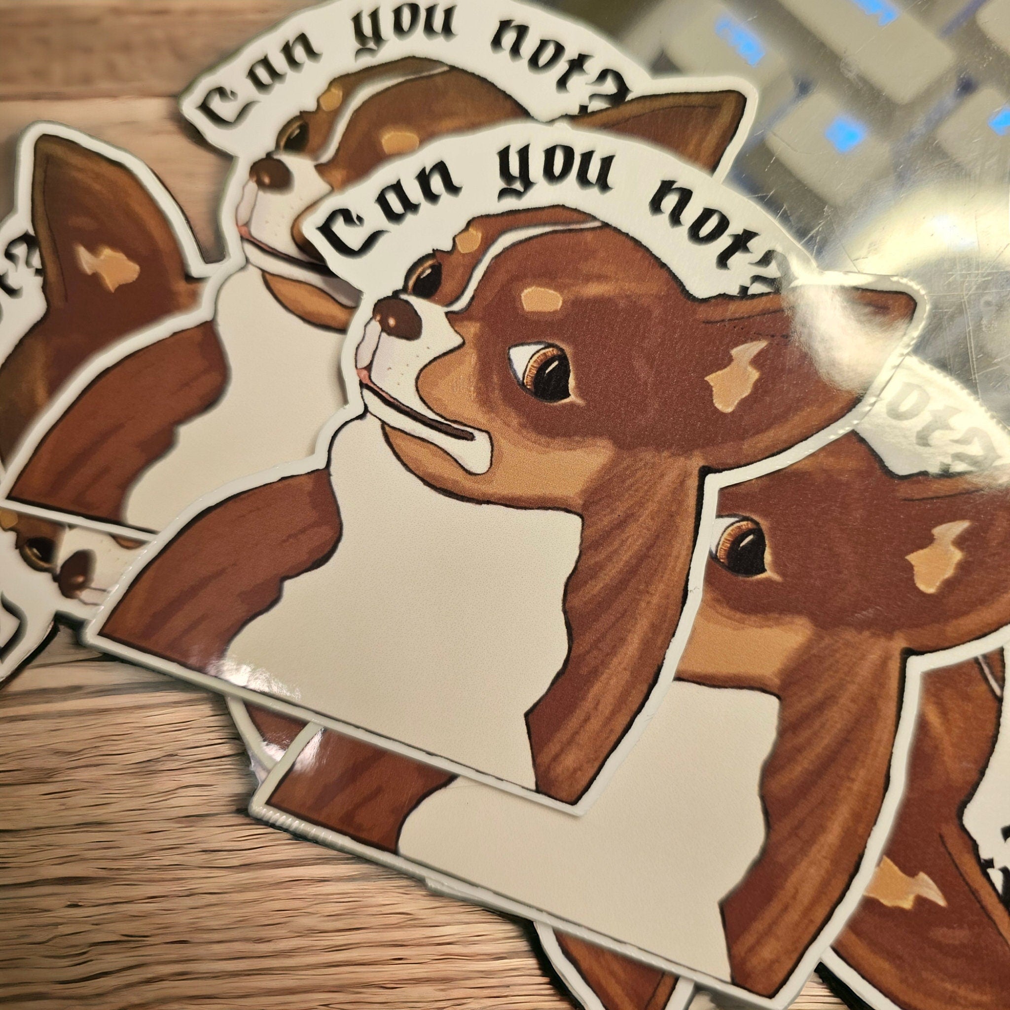 Funny Dog Meme Sticker | Sarcastic "Can You Not" Water Resistant Decal