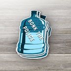 Bonk The Police : Glossy Water Jug vinyl sticker featuring Social Justice