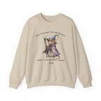 Will You Just Let Me Be Silly Sweatshirt | Wizard Mouse Sweatshirt, Whimsical Existential Humor, Cozy Fantasy Crewneck