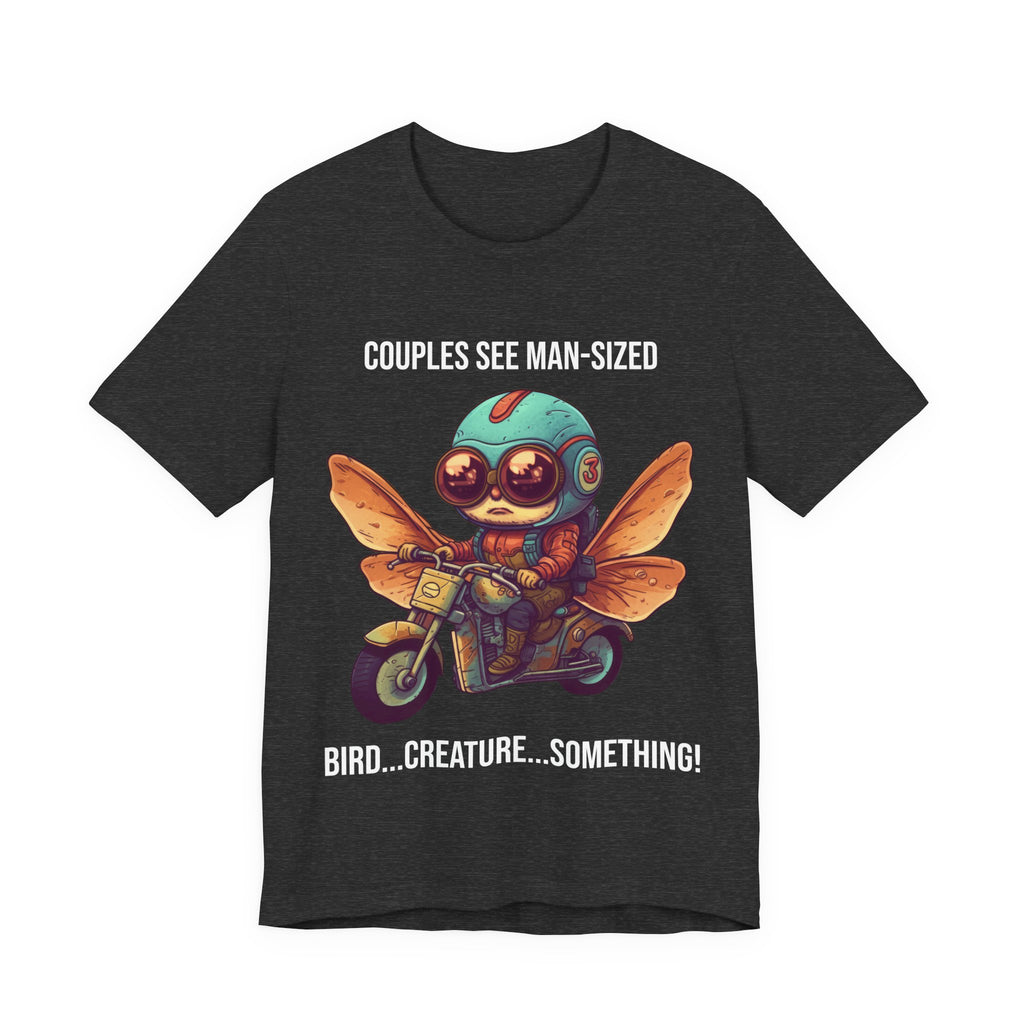 Mothman Man-Sized Bird graphic shirt featuring Point Pleasant Cryptid Graphic Tee