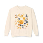 Golden Blooms graphic sweatshirt featuring Vintage Botanical Floral