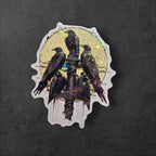 Raven Familiar : Holographic Witchy Bird vinyl sticker