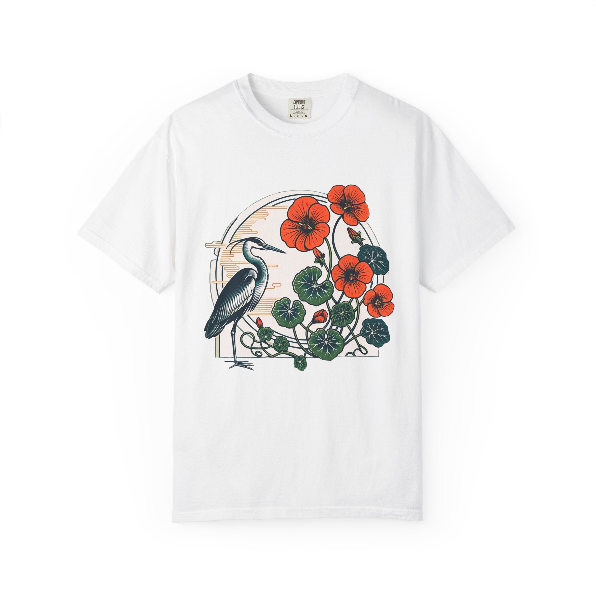 Heron & Poppies Graphic T-Shirt
