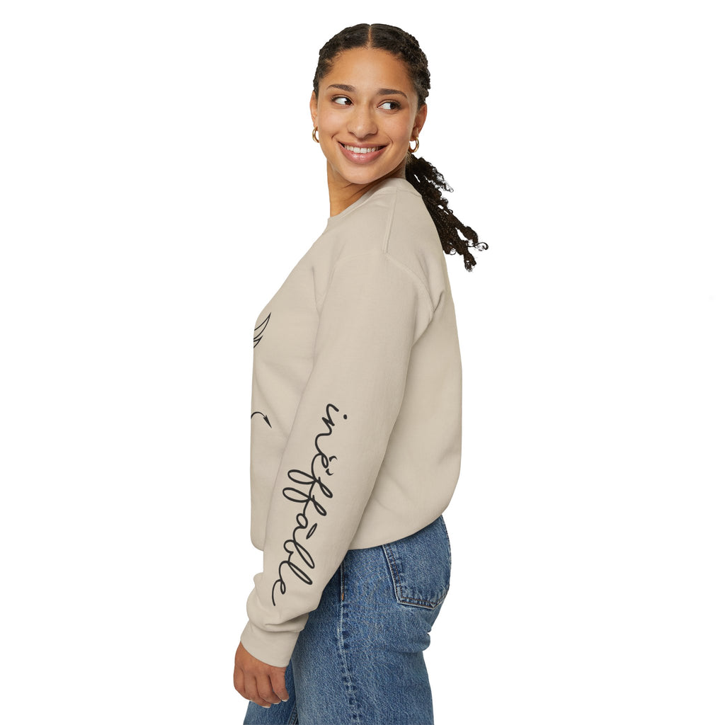Angel & Devil 'To The World' Crewneck Sweatshirt — Good Omens Graphic