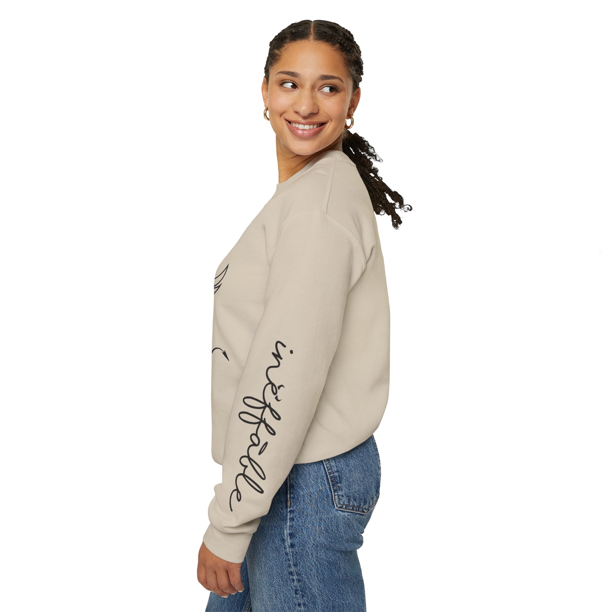 Angel & Devil 'To The World' Crewneck Sweatshirt — Good Omens Graphic