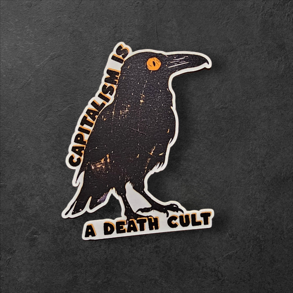 Capitalism is a Death Cult Sticker - Vintage Socialist Vinyl Decal