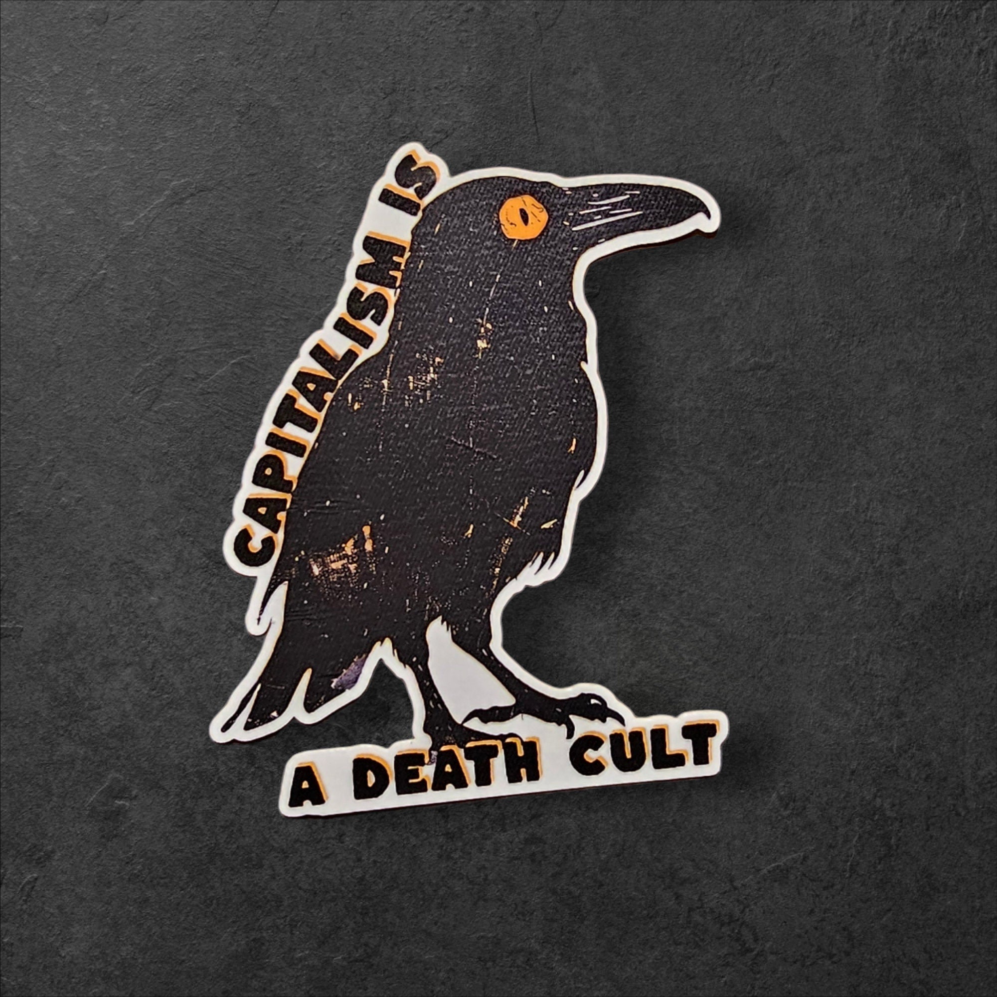 Capitalism is a Death Cult Sticker - Vintage Socialist Vinyl Decal