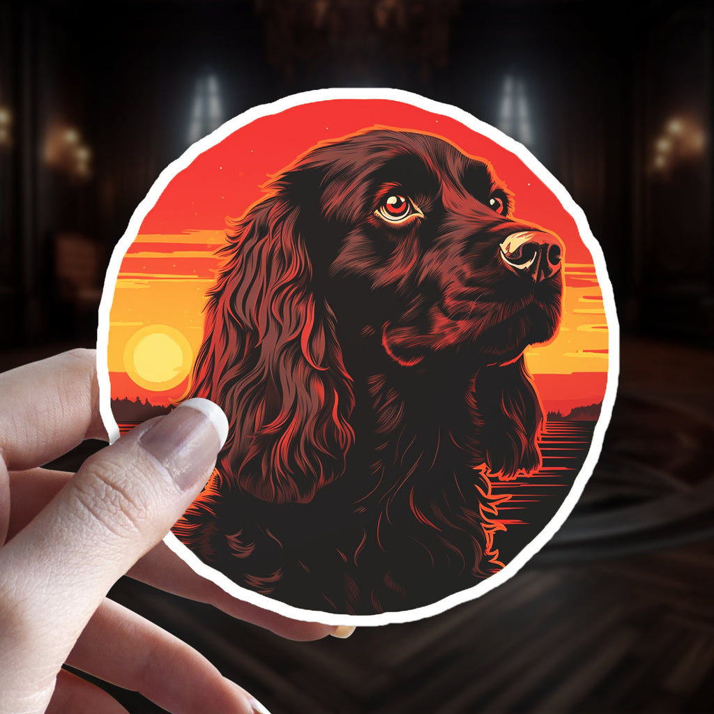 Boykin Spaniel Enchantment - Familiar Witchy Gothic Holographic Dog Breed Sticker