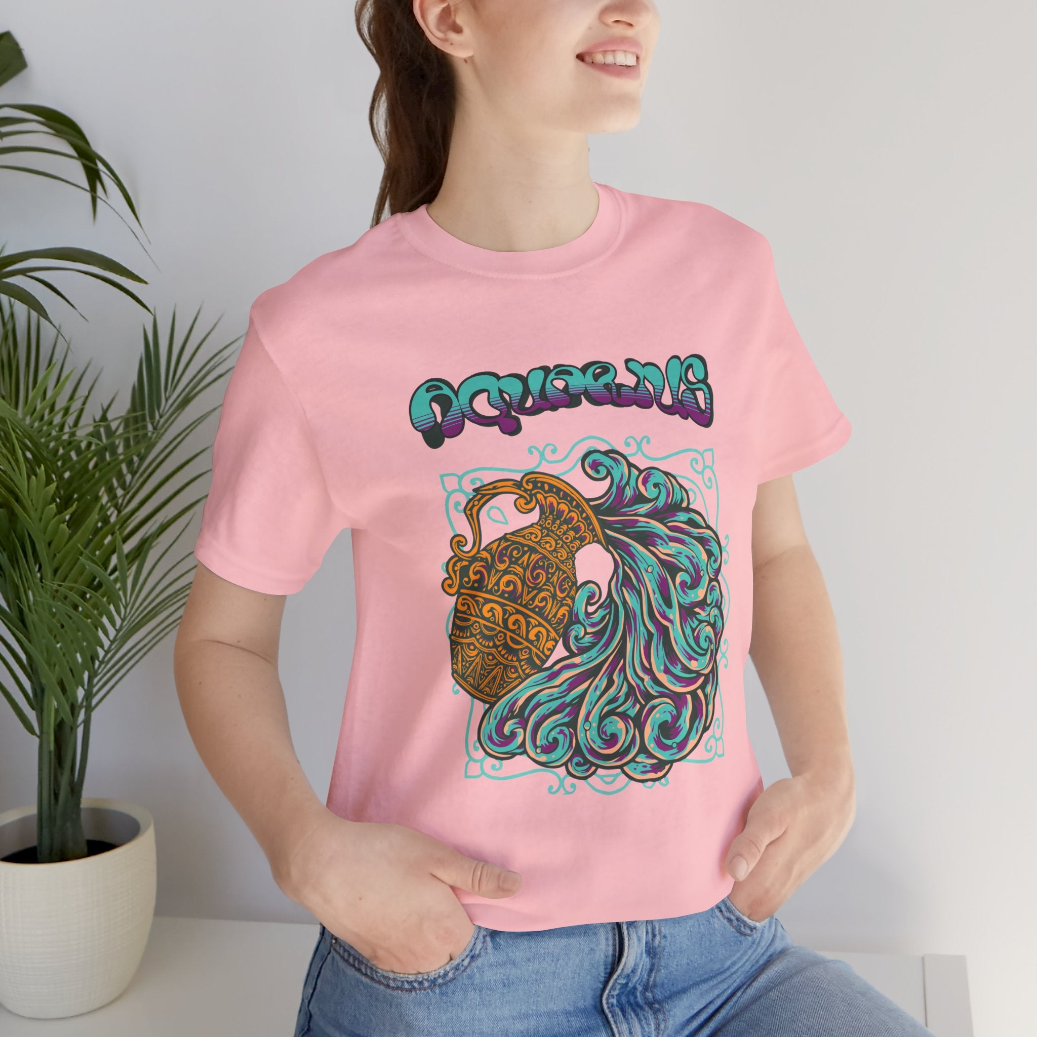 Aquarius Water Bearer Graphic Tee — Zodiac Astrology T-Shirt