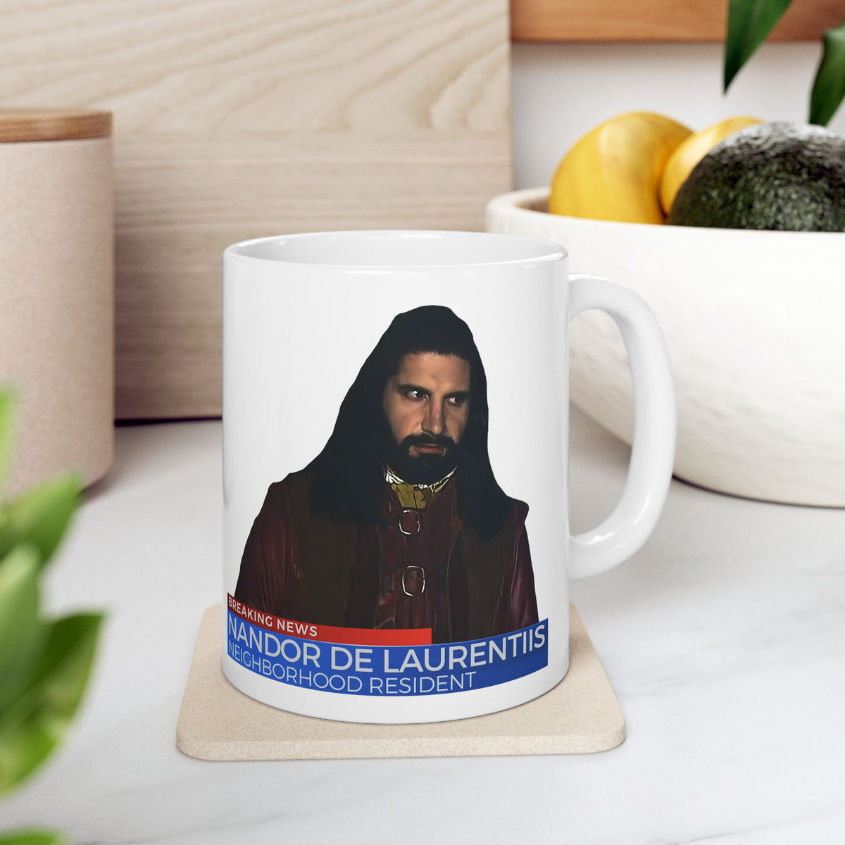 What We Do in the Shadows Ceramic mug featuring Nandor De Laurentiis Coffee Cup
