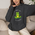 Frog "I Want to Go Home" Hoodie – Cute Cozy Graphic Sweatshirt