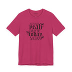 "Actually Yeah Maybe Today Satan" graphic shirt featuring Gothic Dark Humor Graphic Tee