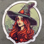 Witch : Water-Resistant for vinyl sticker in Holographic