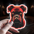 Boxer Dog Breed Sticker Witchy Gothic Holographic  - Unique Decor for Dog Lovers