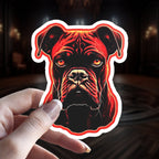 Boxer Dog Breed Witchy Gothic Holographic vinyl sticker