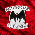 Mothman Antisocial Butterfly Vinyl Sticker: Cryptid Laptop Decal