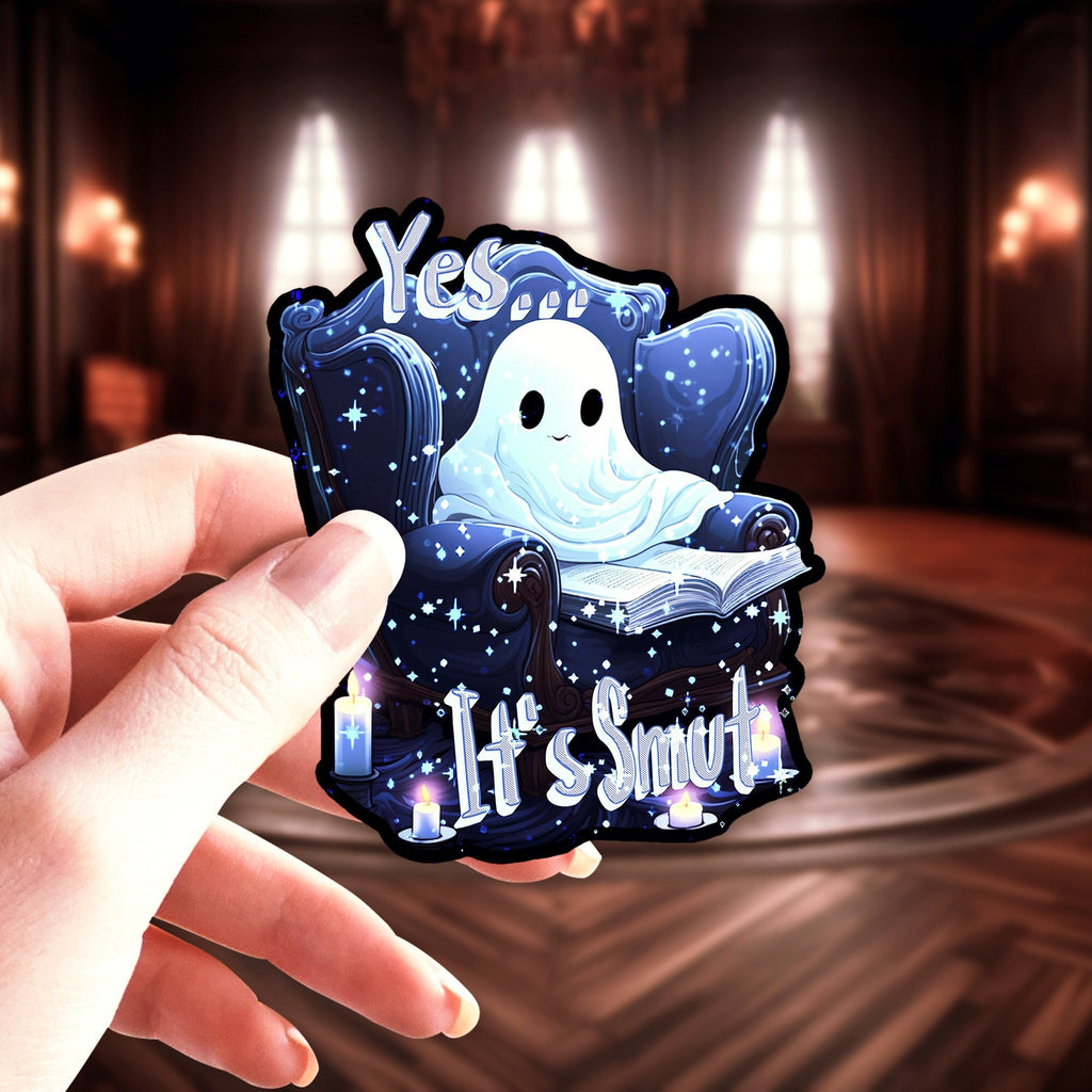 Reading Ghost Smut Sticker - Glossy Laminated Sticker