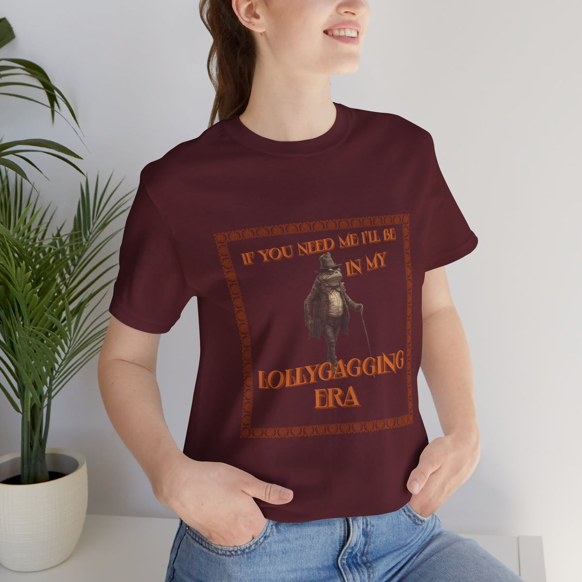 Lollygagging Era graphic shirt featuring Vintage Penguin "If You Need Me I'll Be In