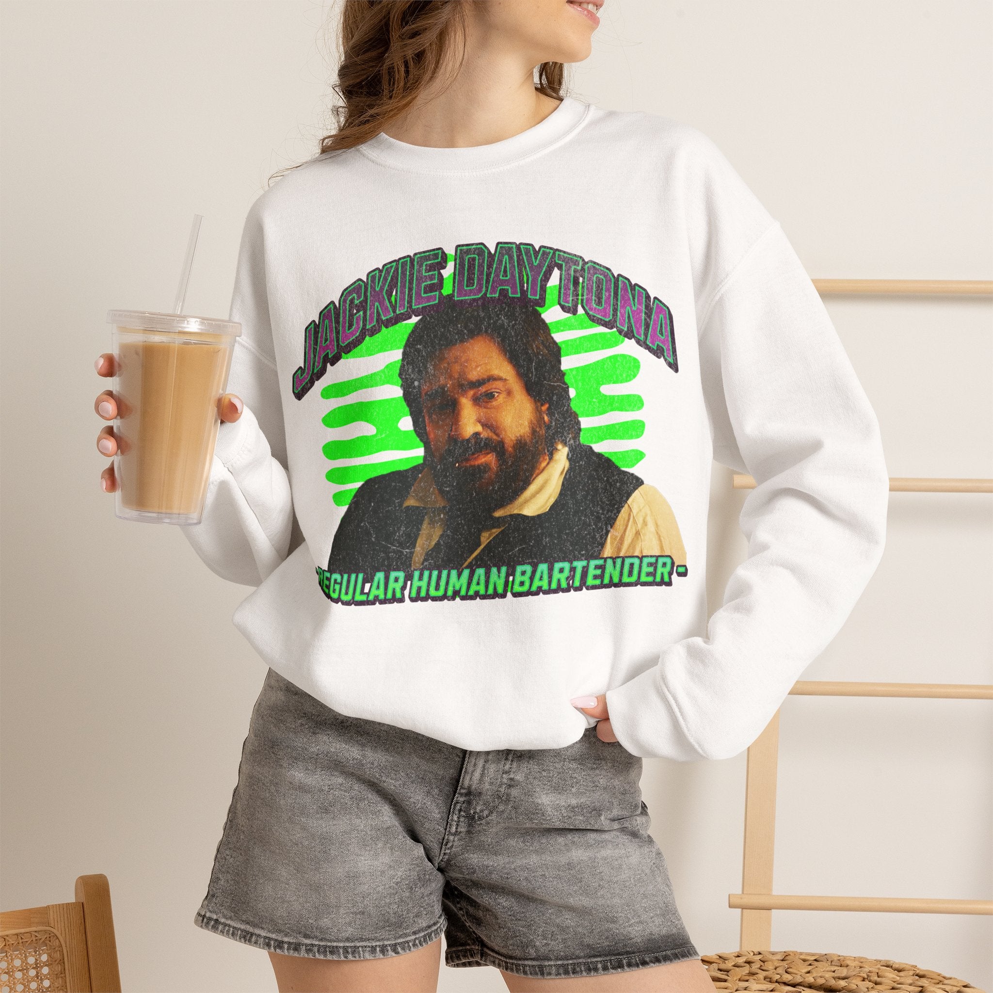 Jackie Daytona Regular Human Bartender Sweatshirt | What We Do in the Shadows Crewneck