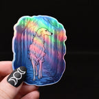 Mystical Borzoi vinyl sticker featuring Ethereal Dog Vinyl Decal for Water Bottles &