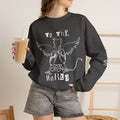Angel & Devil 'To The World' Crewneck Sweatshirt — Good Omens Graphic