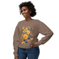 Golden Blooms graphic sweatshirt featuring Vintage Botanical Floral