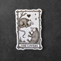 The Lovers Possum Tarot Sticker: Funny Feral Vinyl Decal