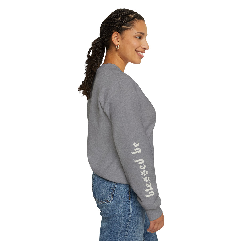 Blessed Be Sweatshirt, Occult Witchcore Crewneck, Goat Skull Sweater, Dark Witchy Aesthetic, Grunge Pagan Pullover Unisex