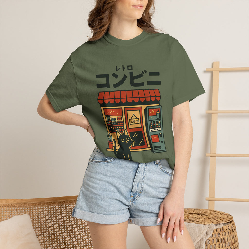 Additional photo of Japanese Convenience Store Cat T-shirt